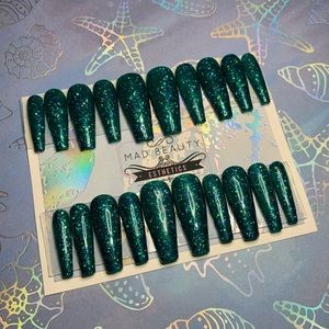 ✨ 💦Caribbean Teal 💦✨ PRESS ON NAILS